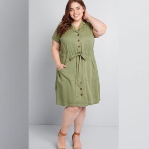 ModCloth Enthralled Again Shirt Dress 4x
